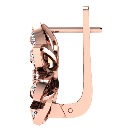 Charvi Rose Gold Diamond Earrings