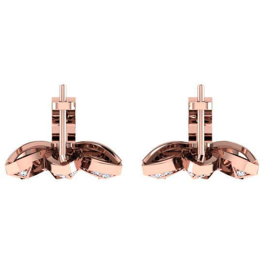 Charvi Rose Gold Diamond Earrings