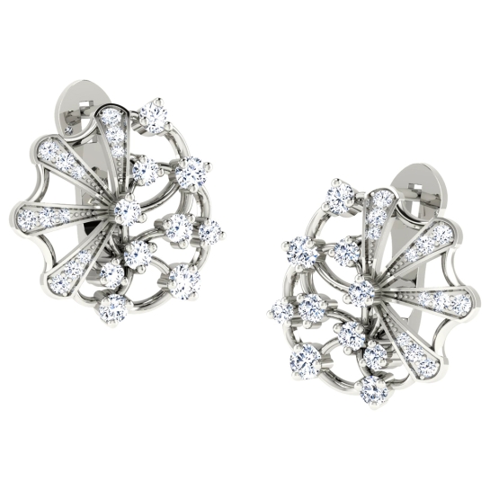 Anaya White Gold Earrings