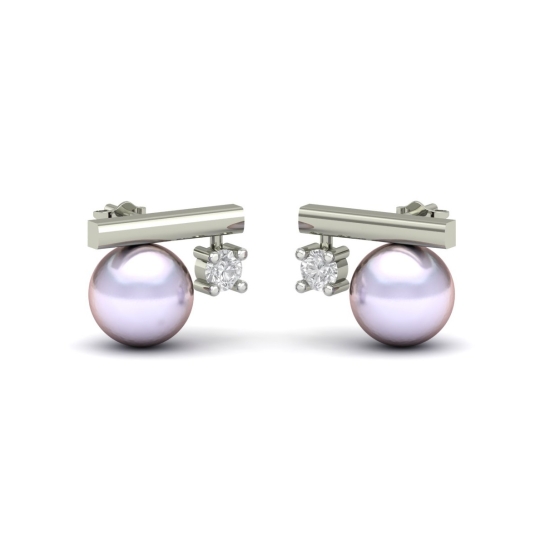 Rumi Pearl And Diamond Earrings