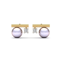 Rumi Pearl And Diamond Earrings