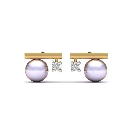 Rumi Pearl And Diamond Earrings