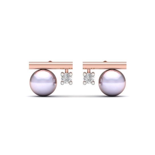 Rumi Pearl And Diamond Earrings