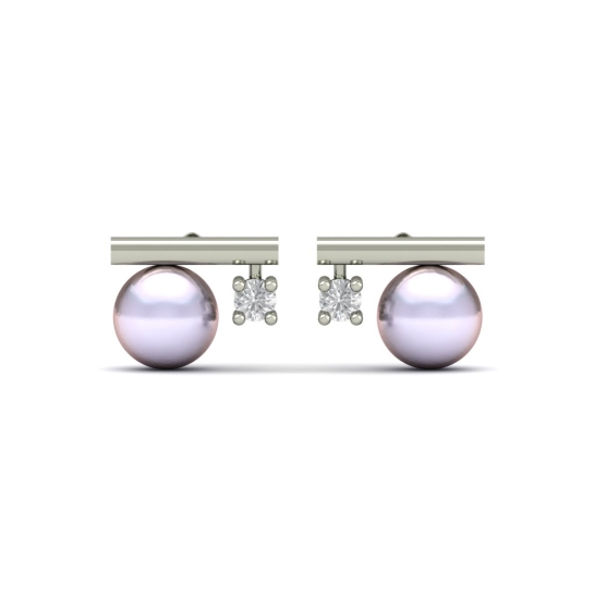 Rumi Pearl And Diamond Earrings