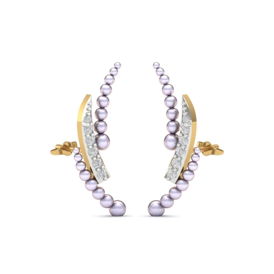 Rumika Pearl And Diamond Earrings