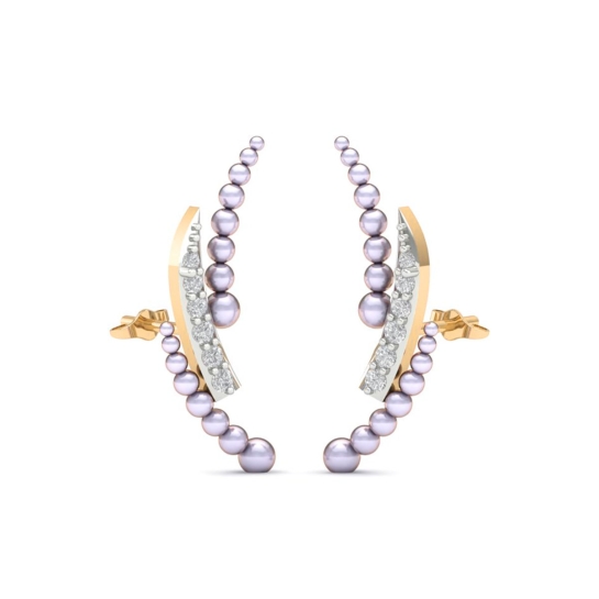 Rumika Pearl And Diamond Earrings