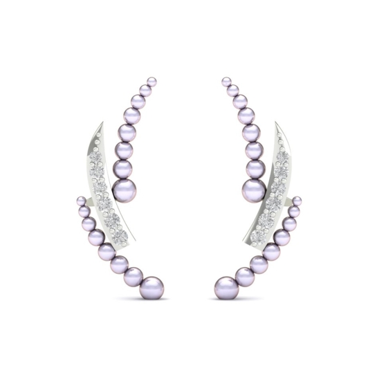 Rumika Pearl And Diamond Earrings