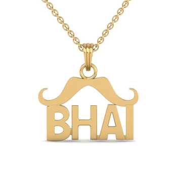 Bhai Name Gold Penda…