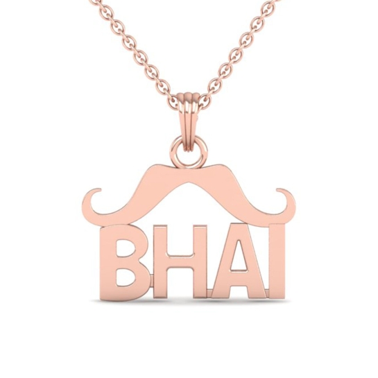 Bhai Name Gold Pendant 