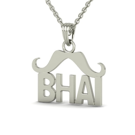 Bhai Name Gold Pendant 