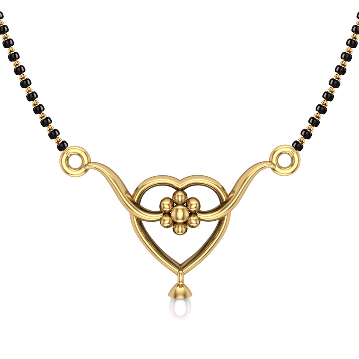 Heart on sale shape mangalsutra