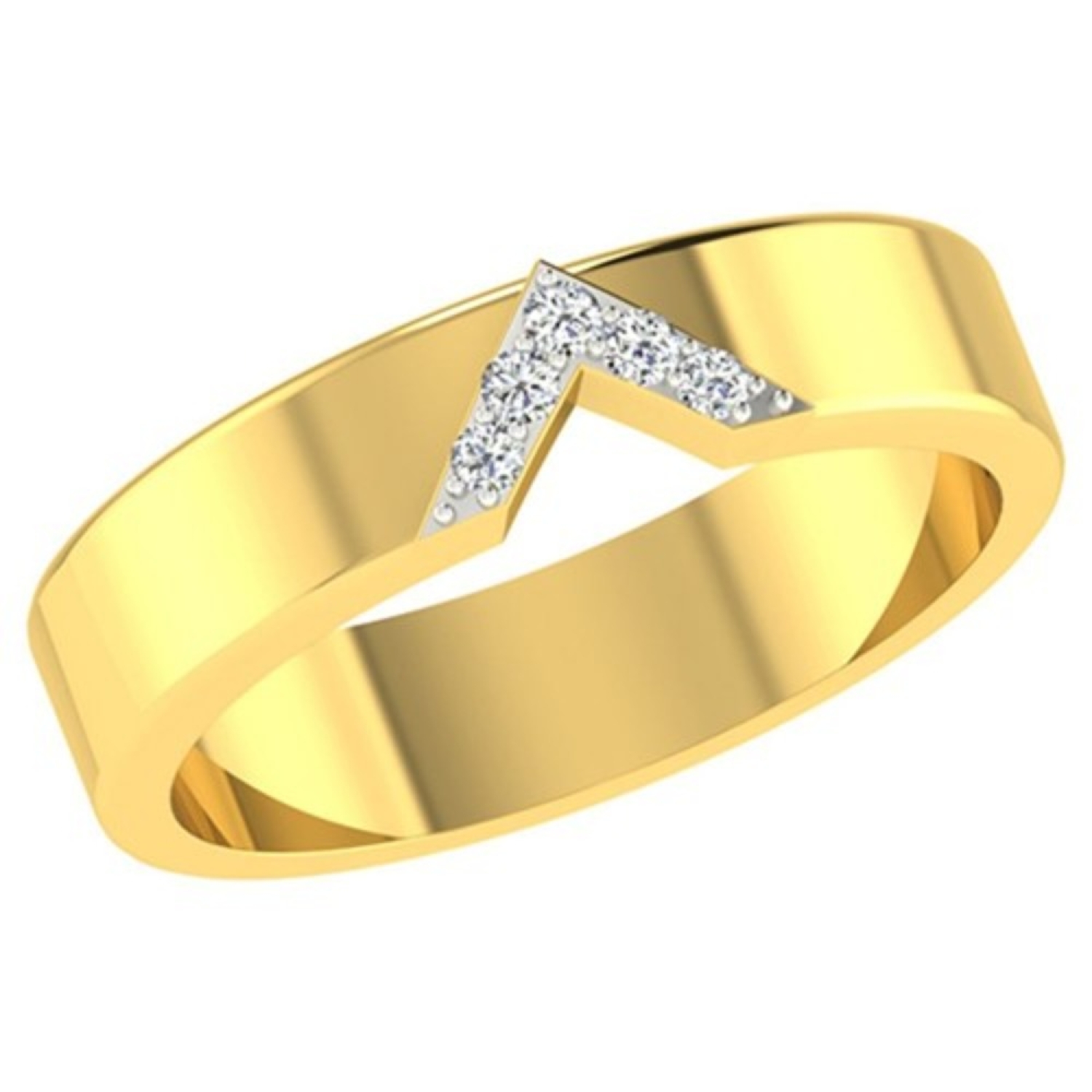 Buy Chevron Diamond Ring, Gold Chevron Ring, Stacking Ring, V Ring, Midi  Ring, V Shaped Ring, Knuckle Ring, Skinny Ring Online in India - Etsy