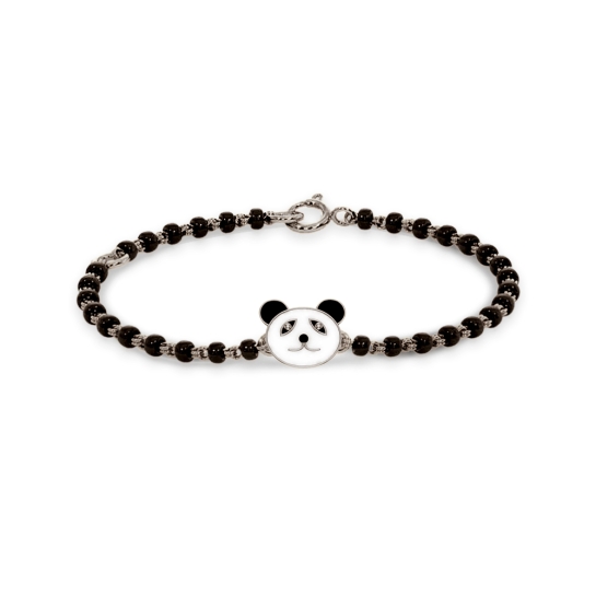 Panda 18k Yellow Gold Enamel Kid Nazaria Bracelet