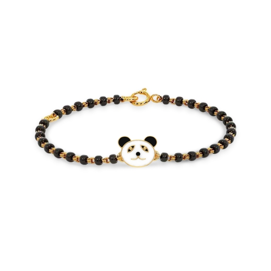 Panda 18k Rose Gold Enamel Kid Nazaria Bracelet