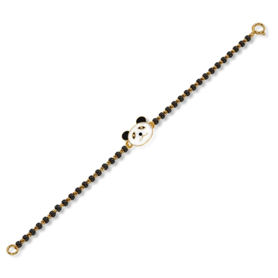 Panda 18k Rose Gold Enamel Kid Nazaria Bracelet