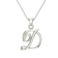 Kristen Initial Diamond Pendant