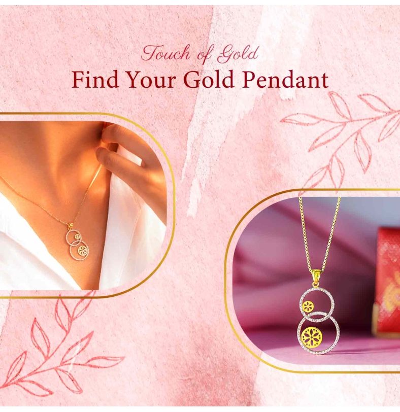 buy online gold & diamond pendant for daily use