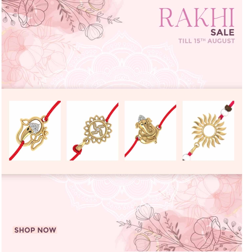 buy gold rakhi online 
