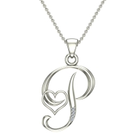 Halle Initial Diamond Pendant